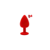 Plug rouge bijou cristal Large CHERRY 